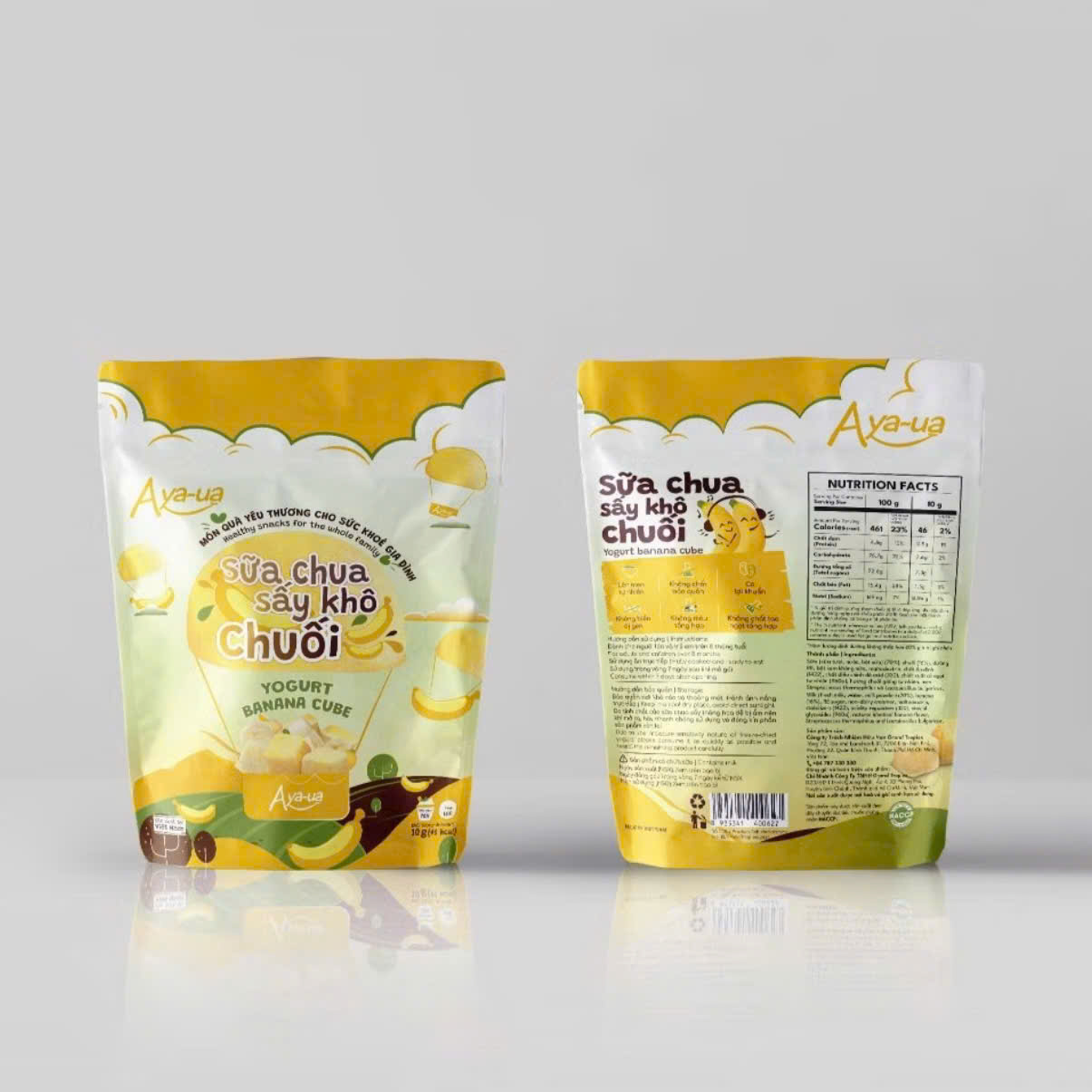 Sữa chua sấy khô Aya-ua vị chuối - 10g